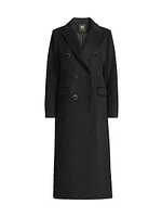 Wool-Blend Double-Breasted Coat