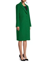 Wool-Blend Single-Breasted Coat