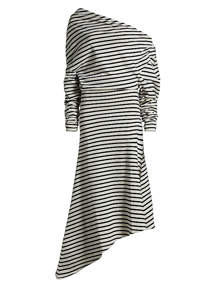 Off-the-Shoulder Asymmetrical Dress