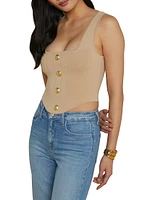 Saga Compact-Knit Corset Top