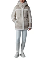 Lilibeth Mixed-Media Shearling Down Parka