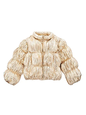 Little Girl's & Girl's Frannie Pleated Puffer Jacket