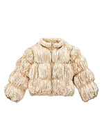 Little Girl's & Girl's Frannie Pleated Puffer Jacket