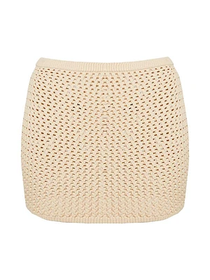 Bambi Crochet Mini Skirt