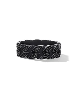 Curb Chain Band Ring Titanium
