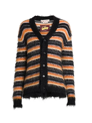 Fuzzy Wuzzy Stripe Cardigan