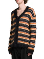 Fuzzy Wuzzy Stripe Cardigan