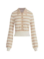 The Belle Striped Polo Top