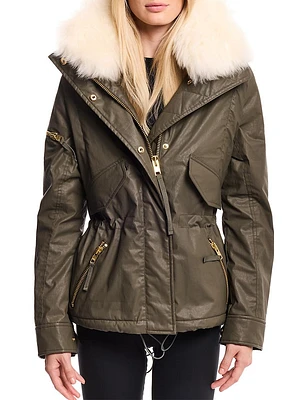 Hayden Shearling Collar Parka