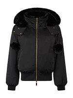 Debbie Bunny Satin Bomber Jacket