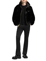 Debbie Bunny Satin Bomber Jacket