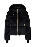 Misti Gold Velour Down Puffer Jacket