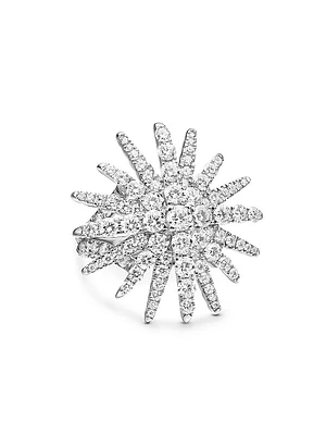 Starburst Ring 18K White Gold