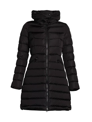 Flammette Fitted Long Down Coat