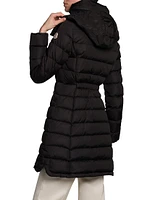 Flammette Fitted Long Down Coat