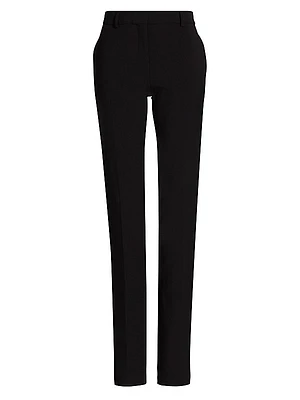 Low-Rise Slim Trousers