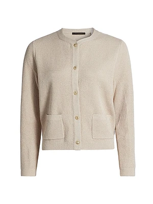 Metallic Knit Cardigan
