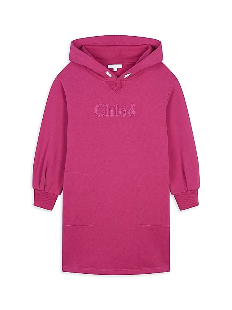 Little Girl's & Girl's Logo Hoodie Dress