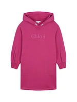Little Girl's & Girl's Logo Hoodie Dress