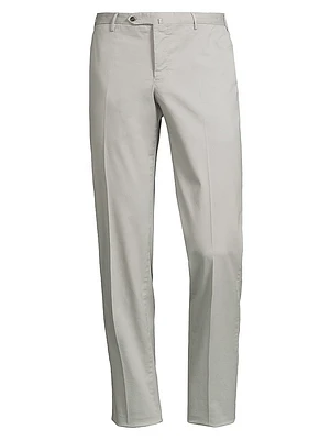 Stretch Cotton-Blend Slim-Fit Trousers