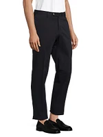 Stretch Cotton-Blend Slim-Fit Trousers