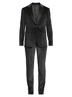 Satin-Lapel Velvet Tuxedo