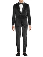 Satin-Lapel Velvet Tuxedo