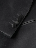 Satin-Lapel Velvet Tuxedo