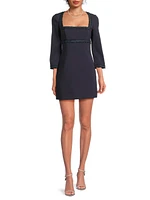 Marlou Embellished Trim Minidress
