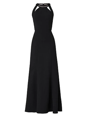 Lyla Cut-Out Halter Maxi Dress