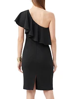 Luau Ruffled One-Shoulder Dress