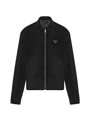 Cotton Velvet Blouson Jacket