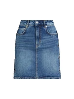 Burbank Denim A-Line Miniskirt