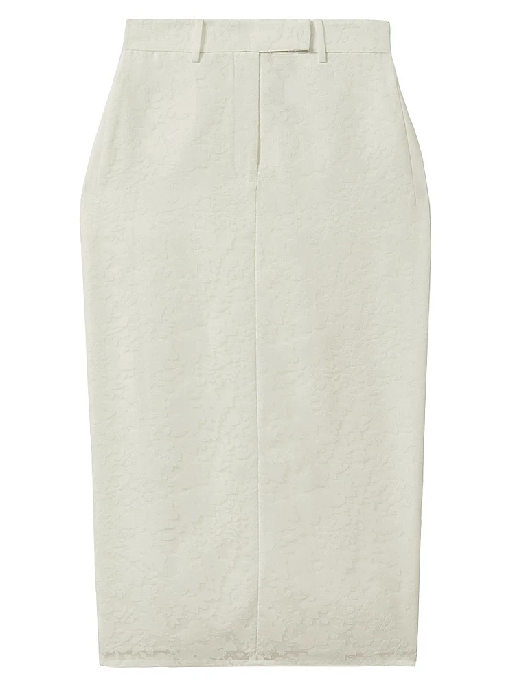 Denver Floral Tulle Midi-Skirt