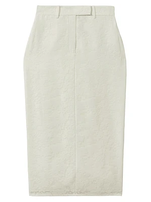 Denver Floral Tulle Midi-Skirt