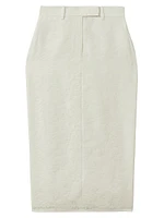 Denver Floral Tulle Midi-Skirt
