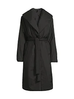 Mia Faux Down Tie-Waist Coat