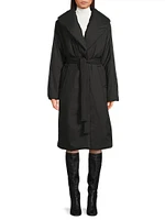 Mia Faux Down Tie-Waist Coat