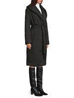 Mia Faux Down Tie-Waist Coat