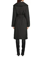 Mia Faux Down Tie-Waist Coat