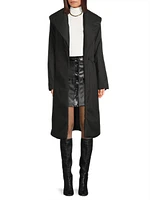 Mia Faux Down Tie-Waist Coat