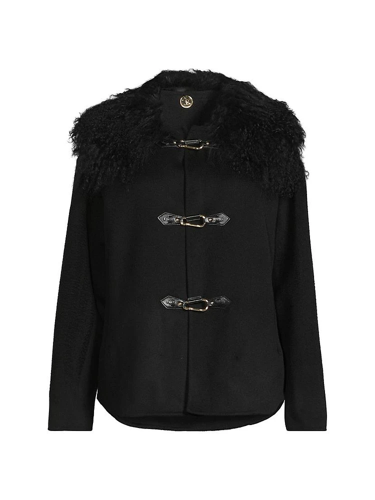 Esme Double-Face Wool Short Coat