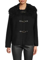 Esme Double-Face Wool Short Coat