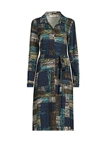 Norana Patterned Tie-Waist Dress