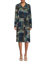 Norana Patterned Tie-Waist Dress