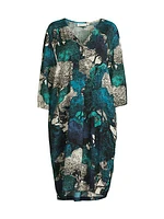 Nodetta Botanical V-Neck Midi-Dress