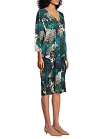 Nodetta Botanical V-Neck Midi-Dress