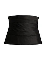 Silk Faille Cummerbund Corset