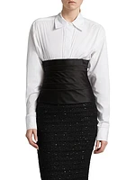 Silk Faille Cummerbund Corset