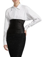 Silk Faille Cummerbund Corset